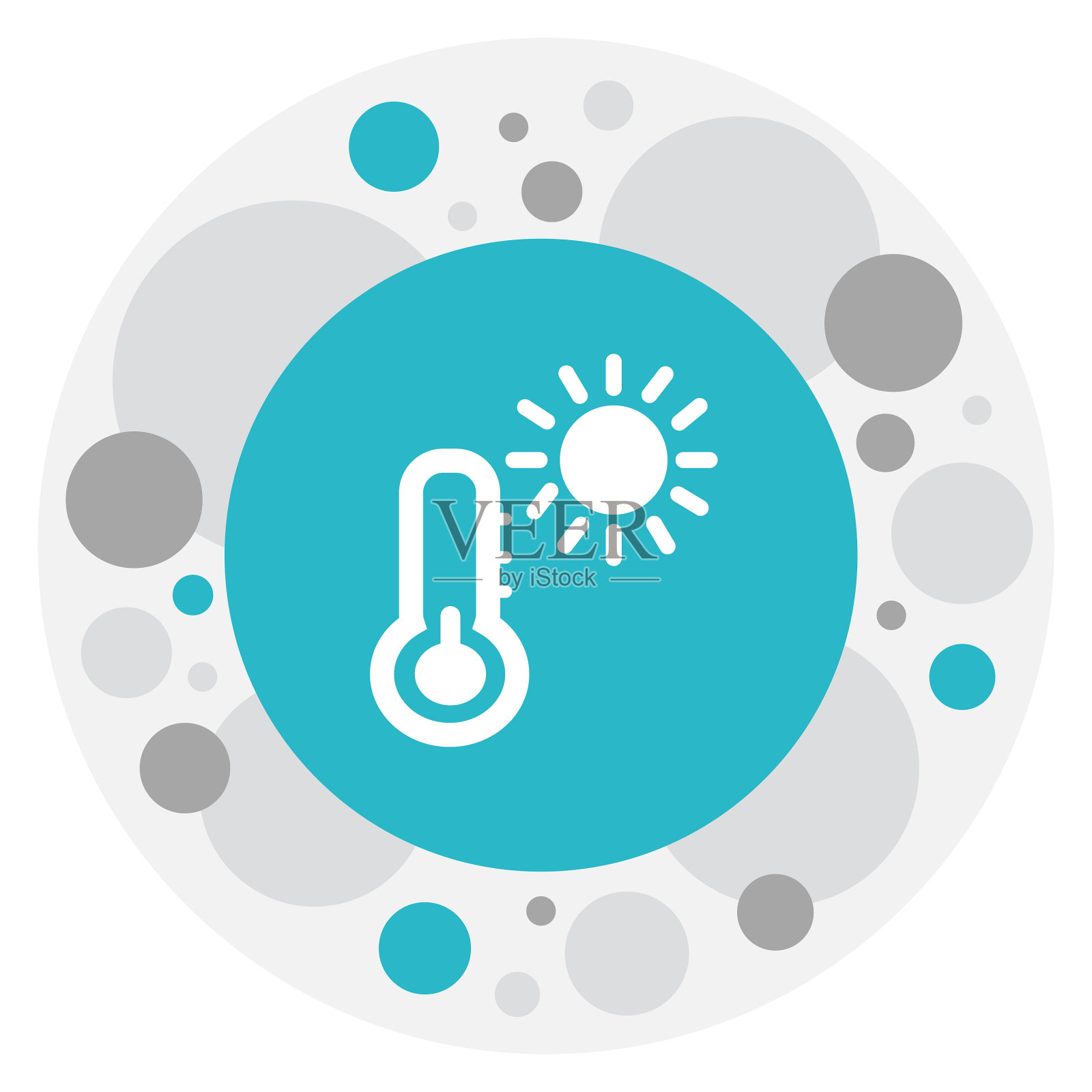 热图标上的旅程符号插画图片素材