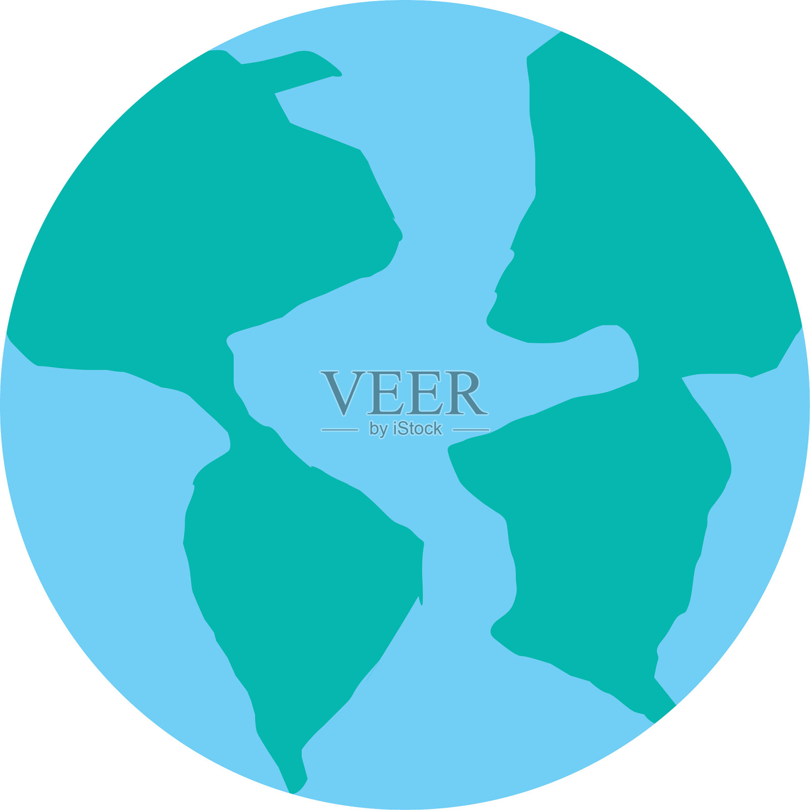 世界行星地球图标插画图片素材