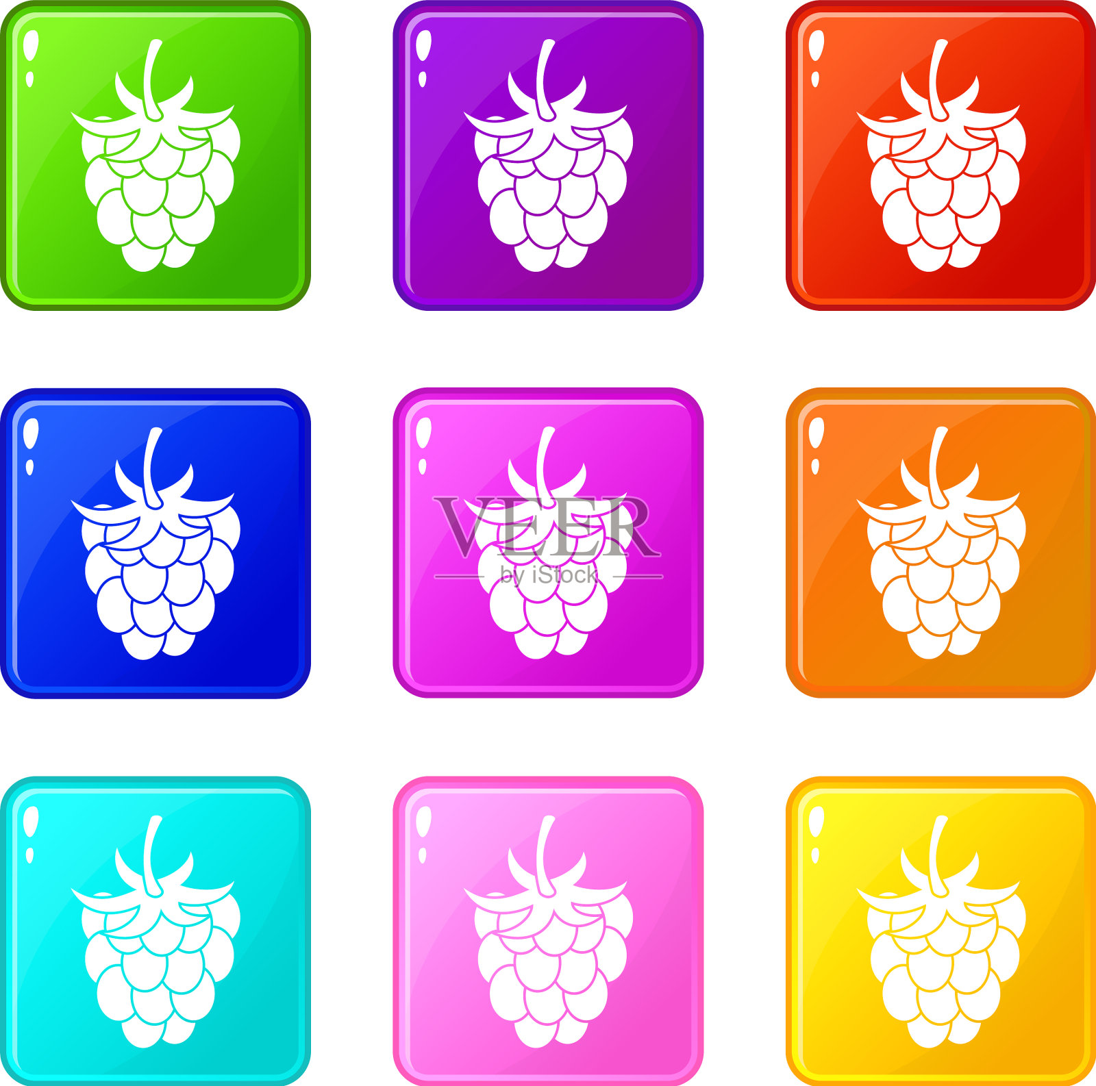 树莓或黑莓图标9设置图标素材