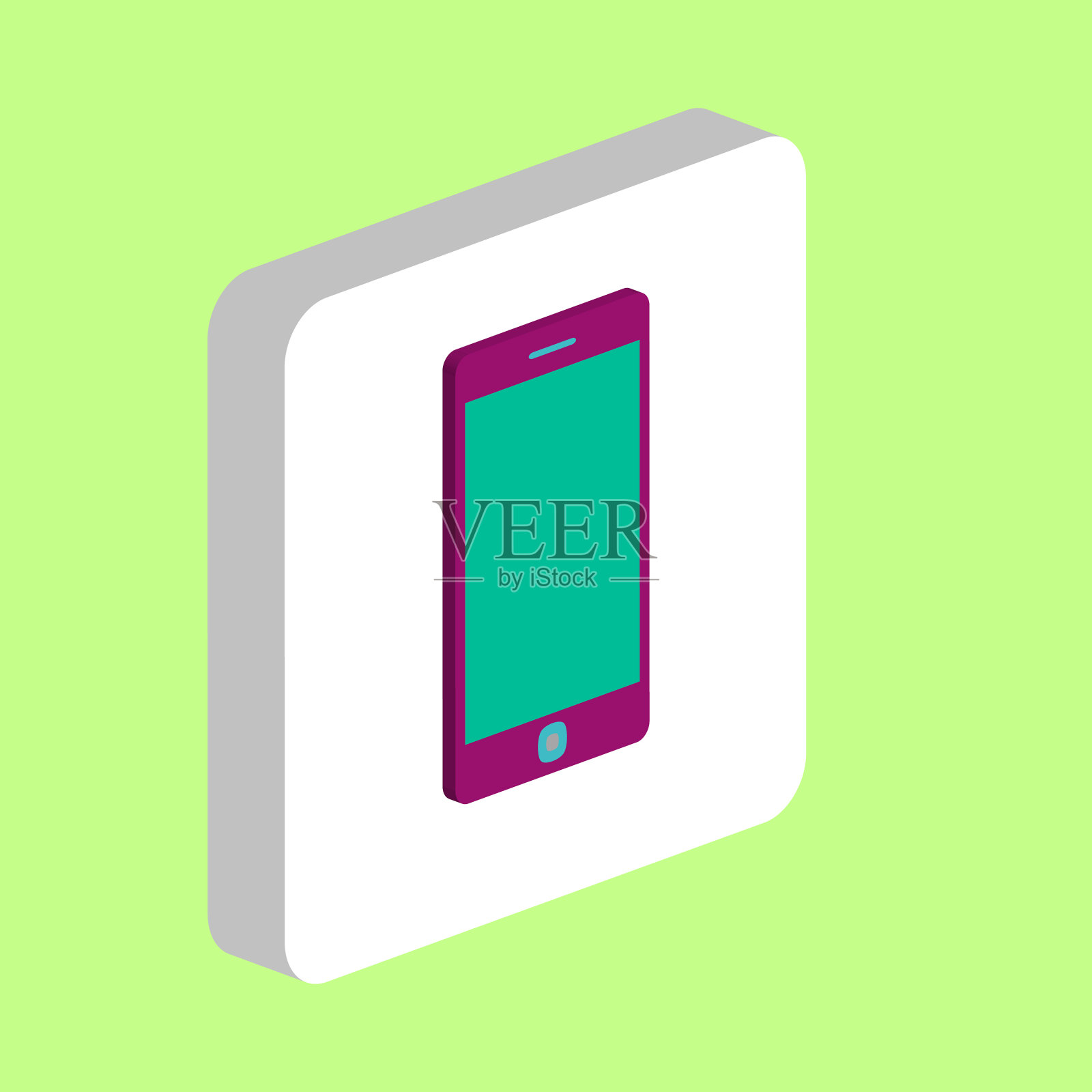 触摸手机智能手机电脑符号插画图片素材