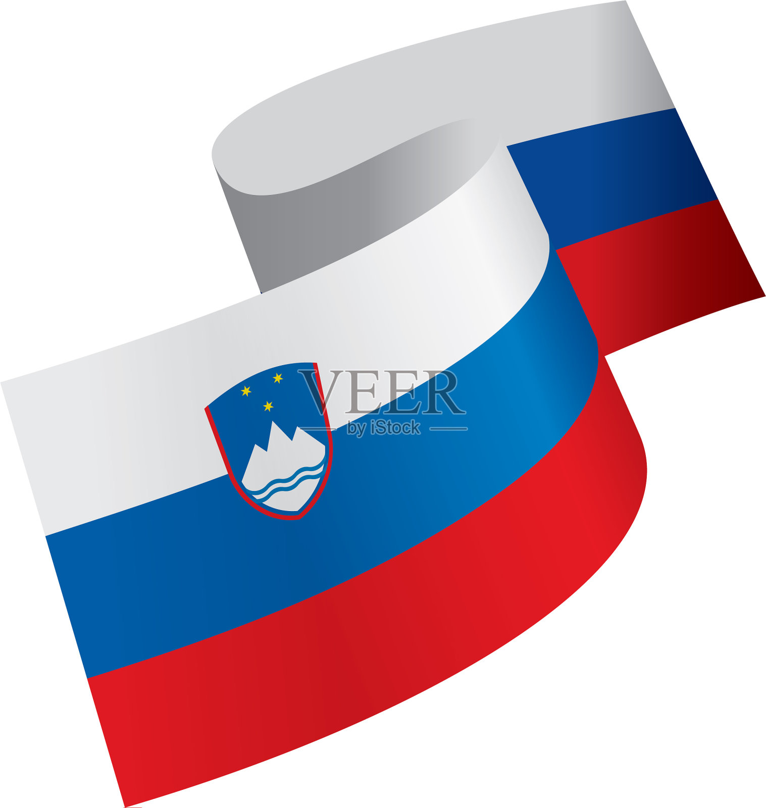 斯洛文尼亚的旗帜设计元素图片