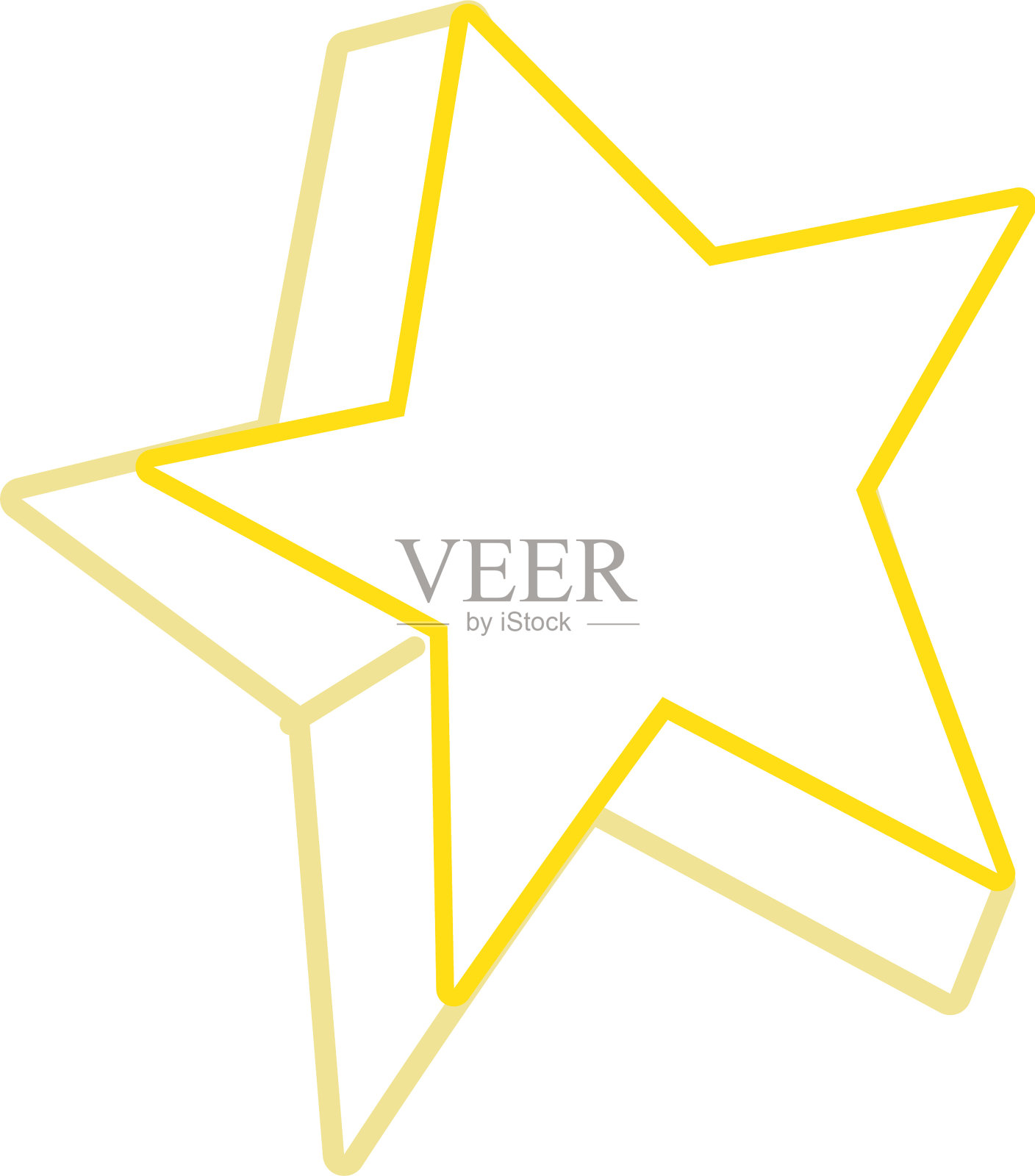 色彩线条可爱明亮的明星艺术设计设计元素图片