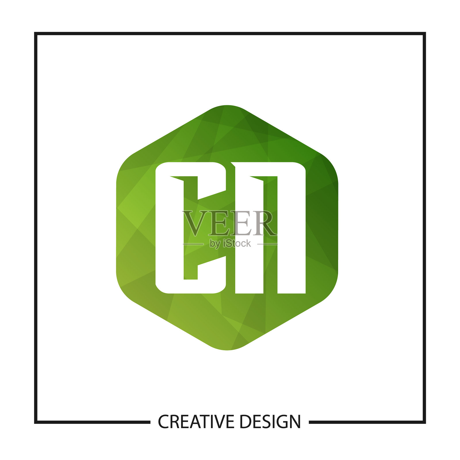 cn logo模板的首字母设计图标素材