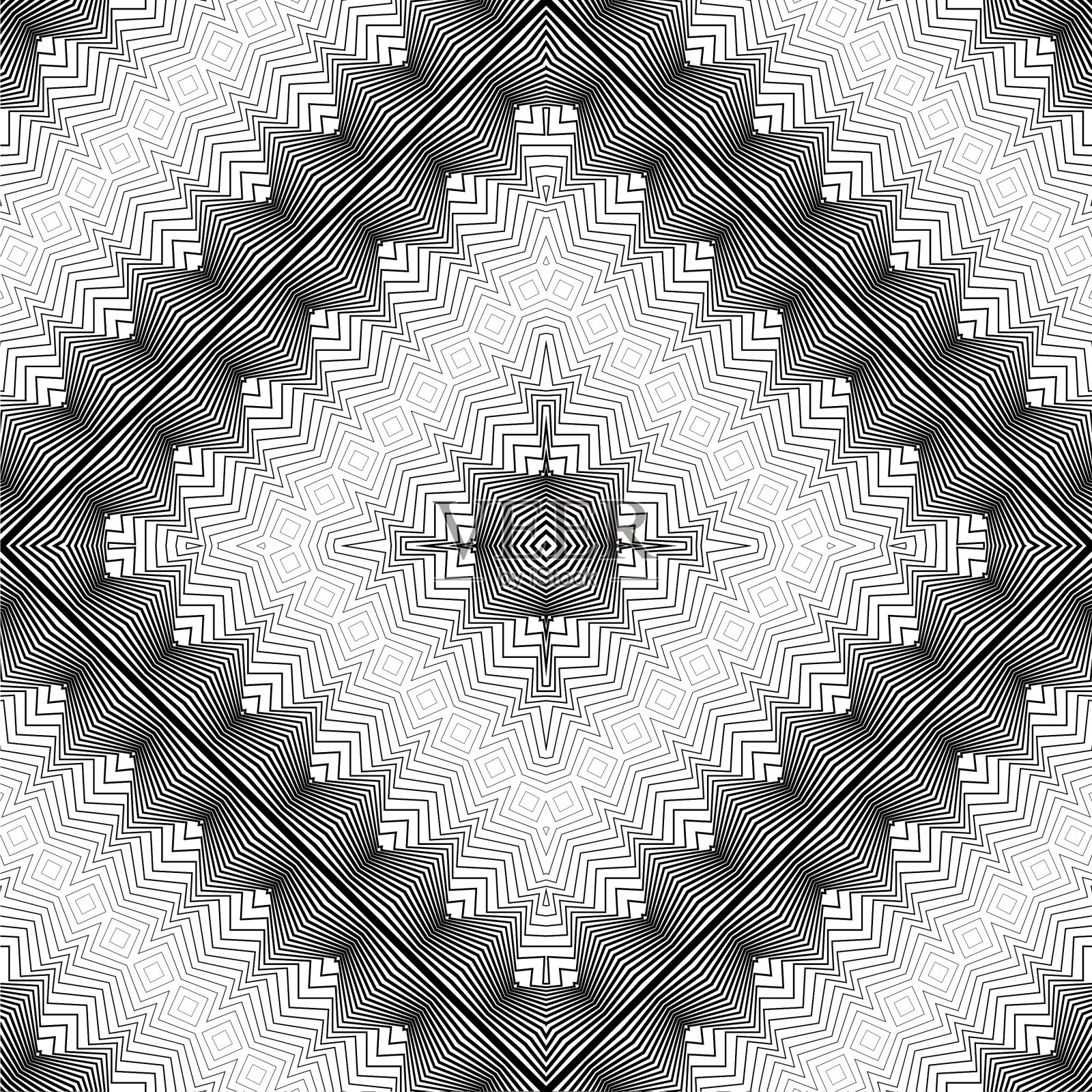 无缝单色花边图案设计插画图片素材