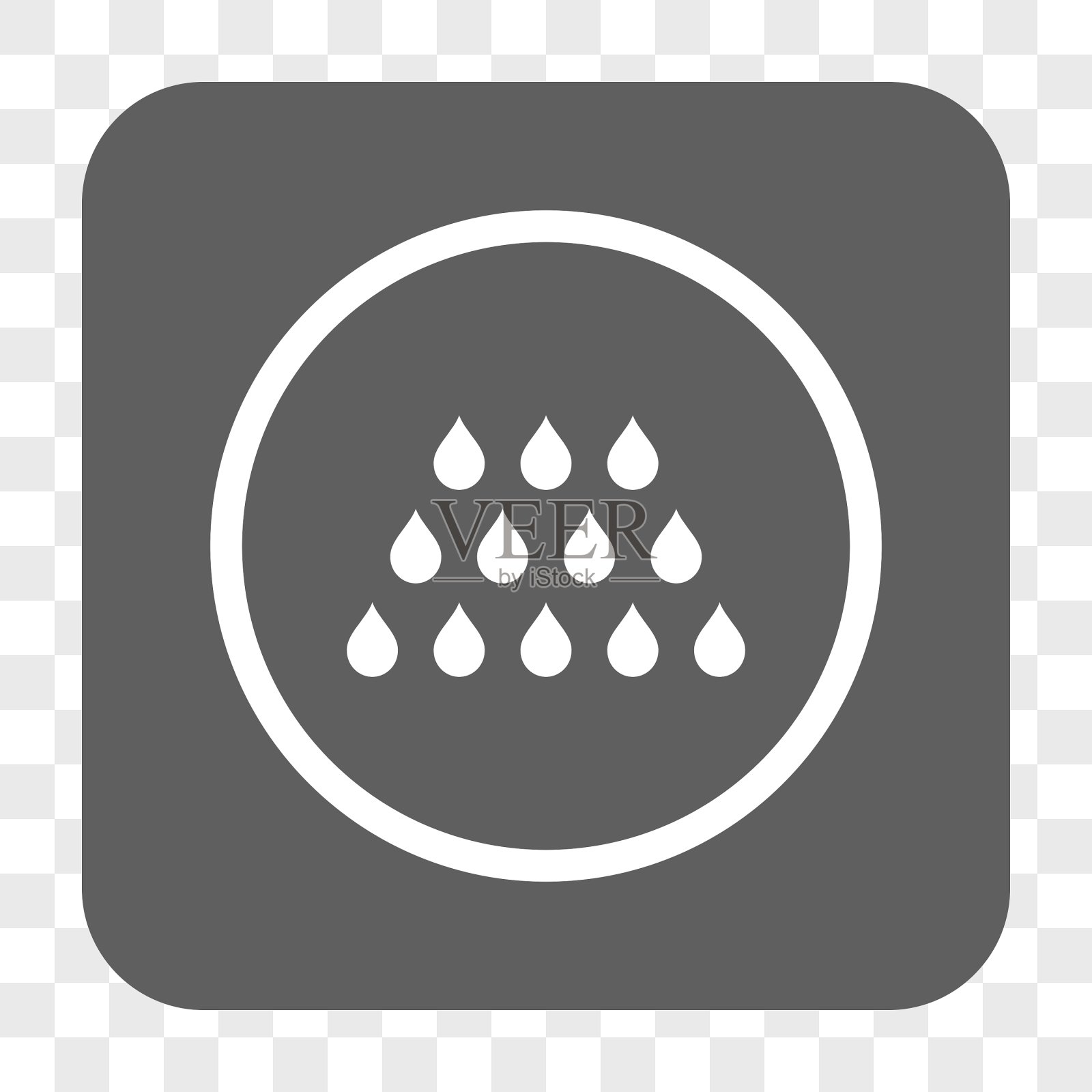 drop圆角正方形按钮图标素材