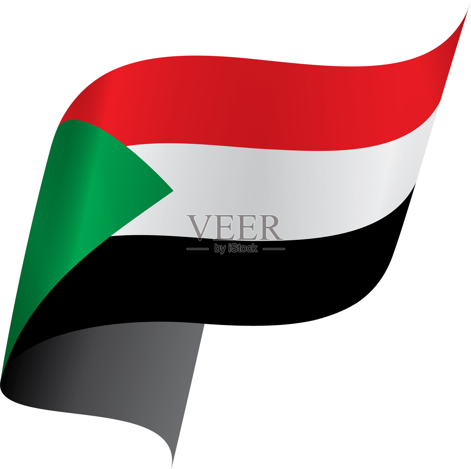 苏丹国旗设计元素图片