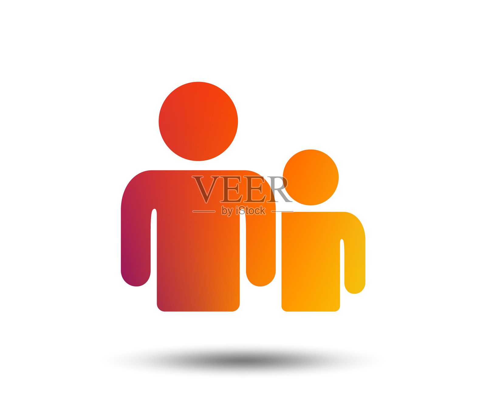 群人签名图标共享符号图标素材