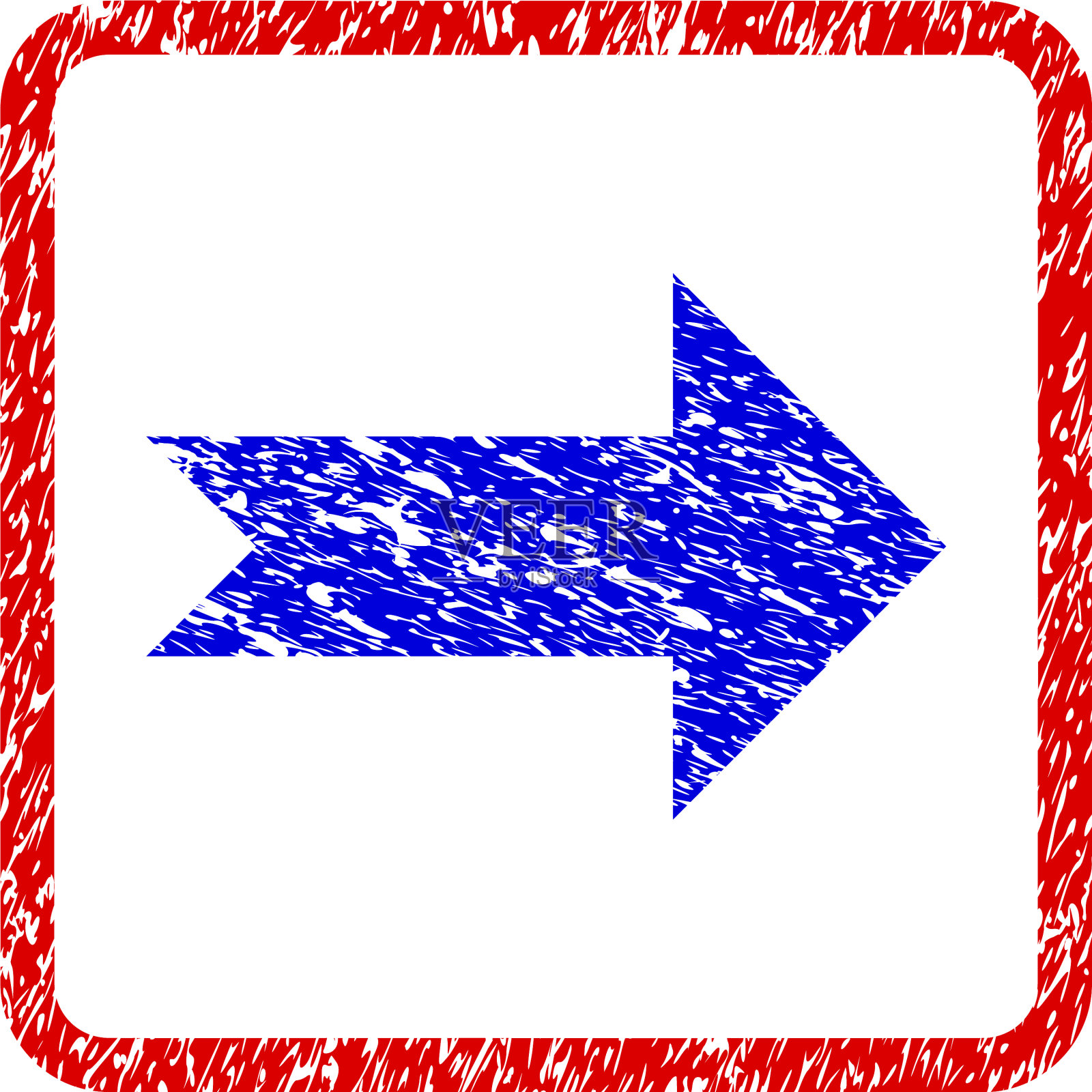 箭头右边的垃圾框图标插画图片素材