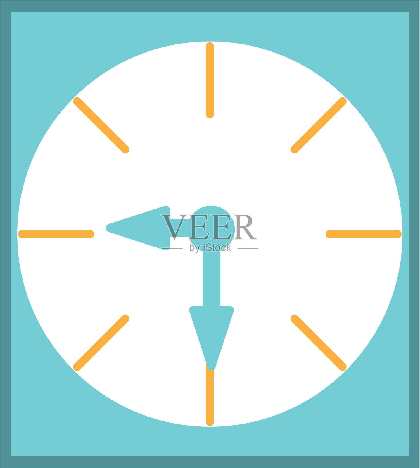 时钟时间孤立插画图片素材