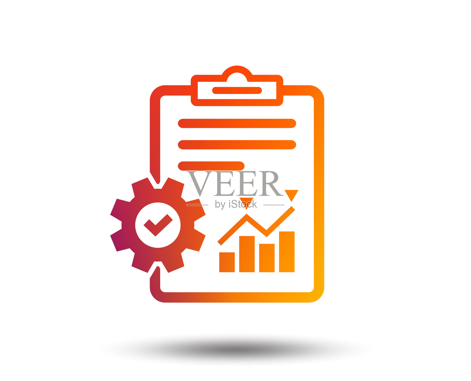 项目管理图标报告文件符号设计元素图片