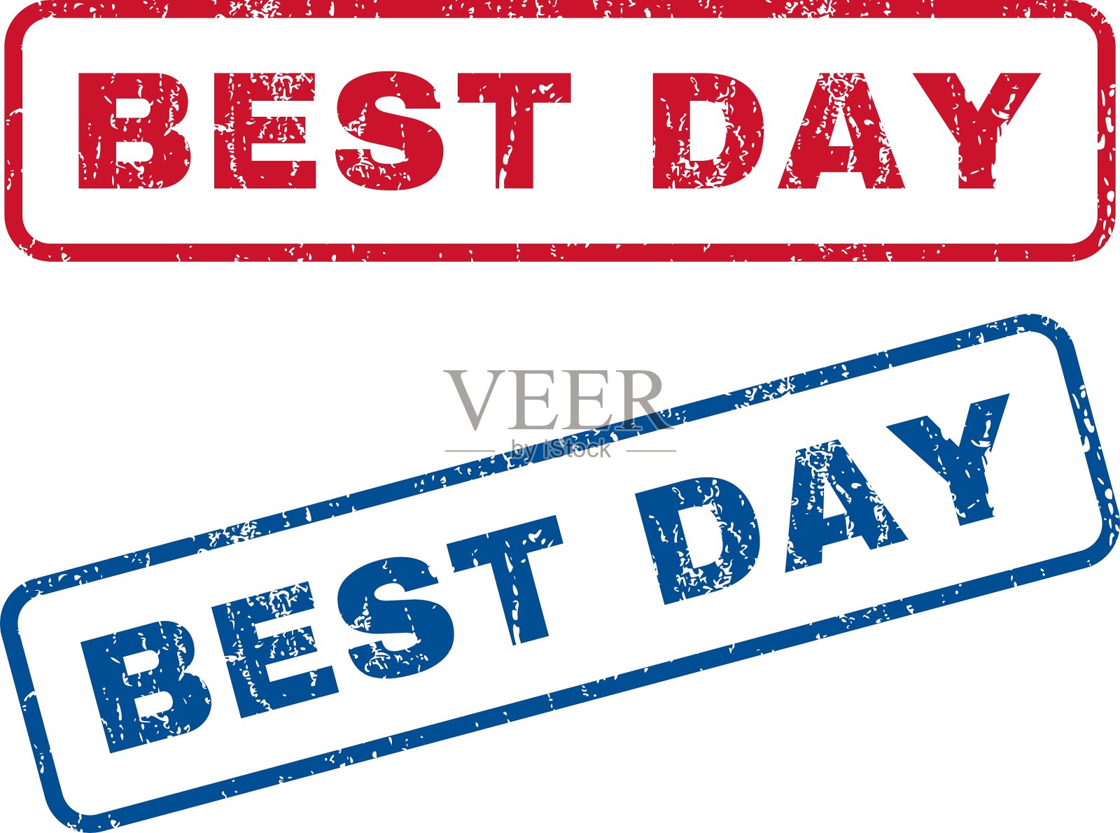 Best Day橡胶邮票插画图片素材