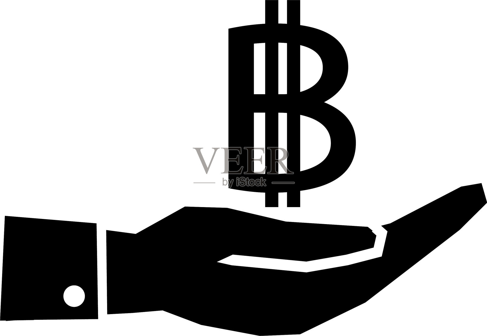 比特币图标设计插画图片素材