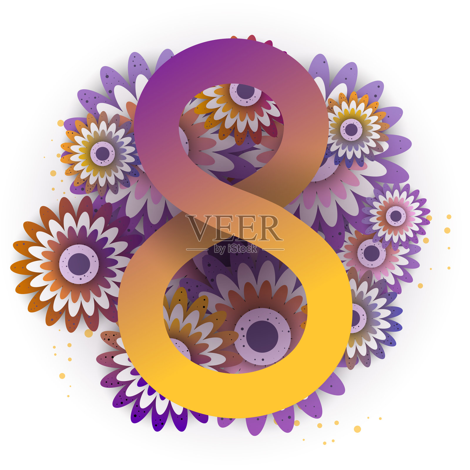 纸张艺术春季大甩卖设计模板素材