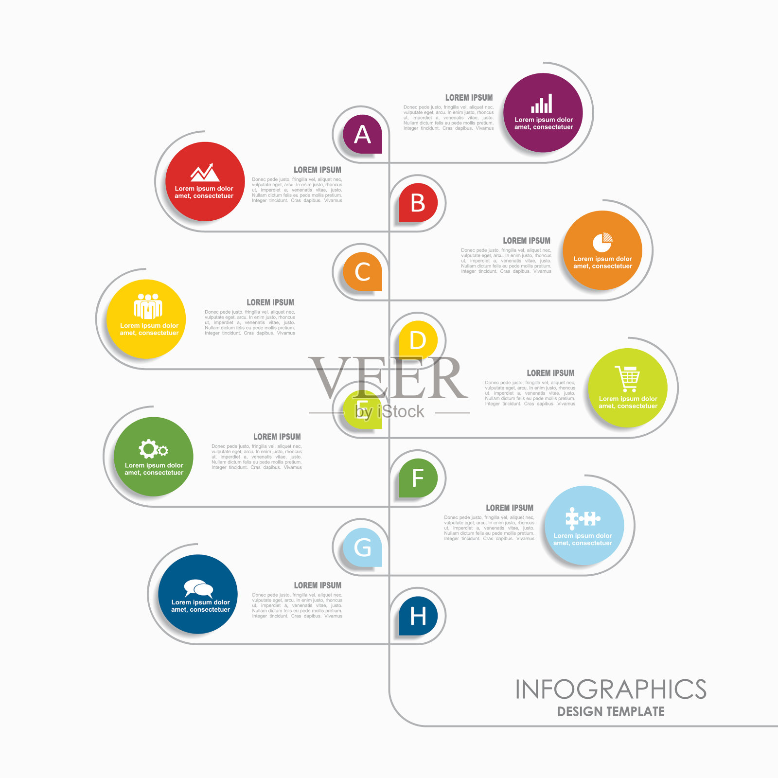 信息图表模板使用插画图片素材