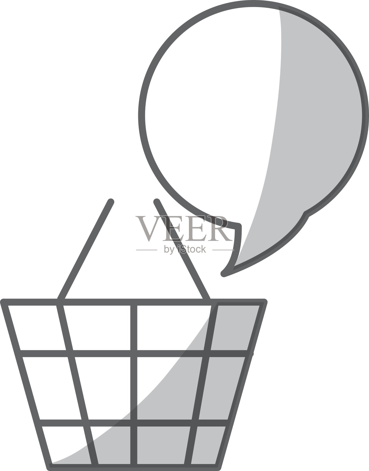 购物篮图标插画图片素材