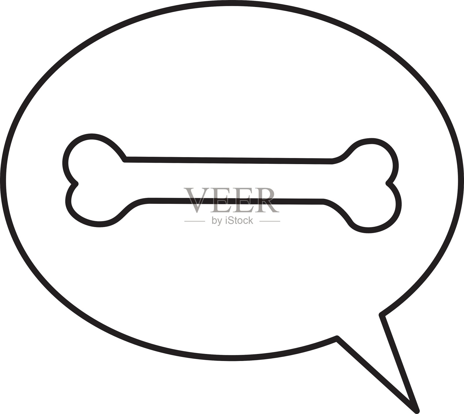 狗骨宠物配件插画图片素材