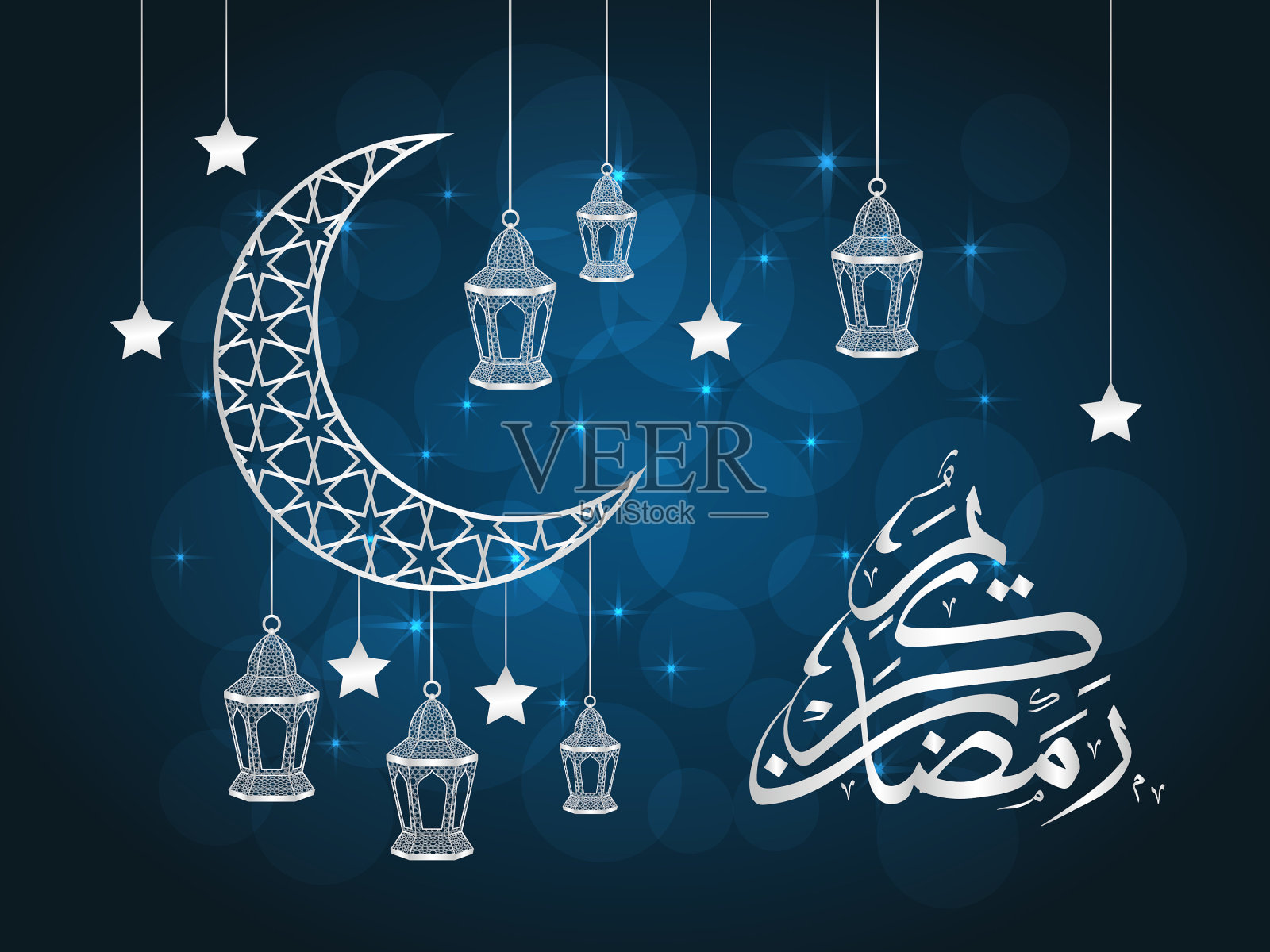 斋月贺卡插画图片素材