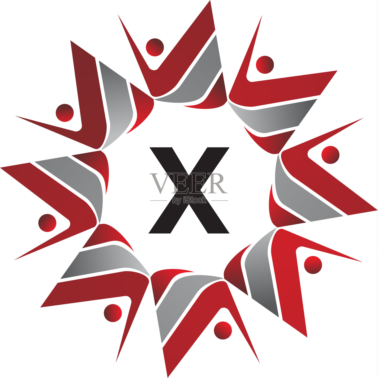 指导成功连续性初始x图标素材