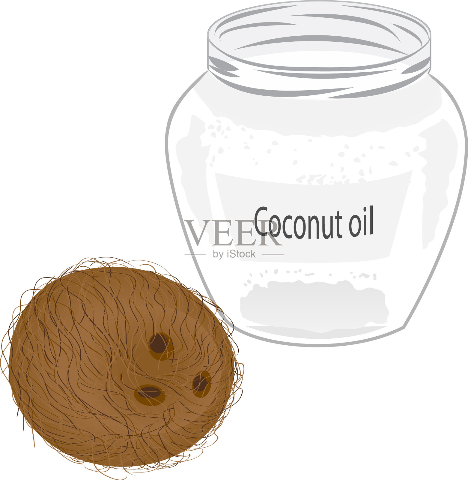椰子油设计元素图片