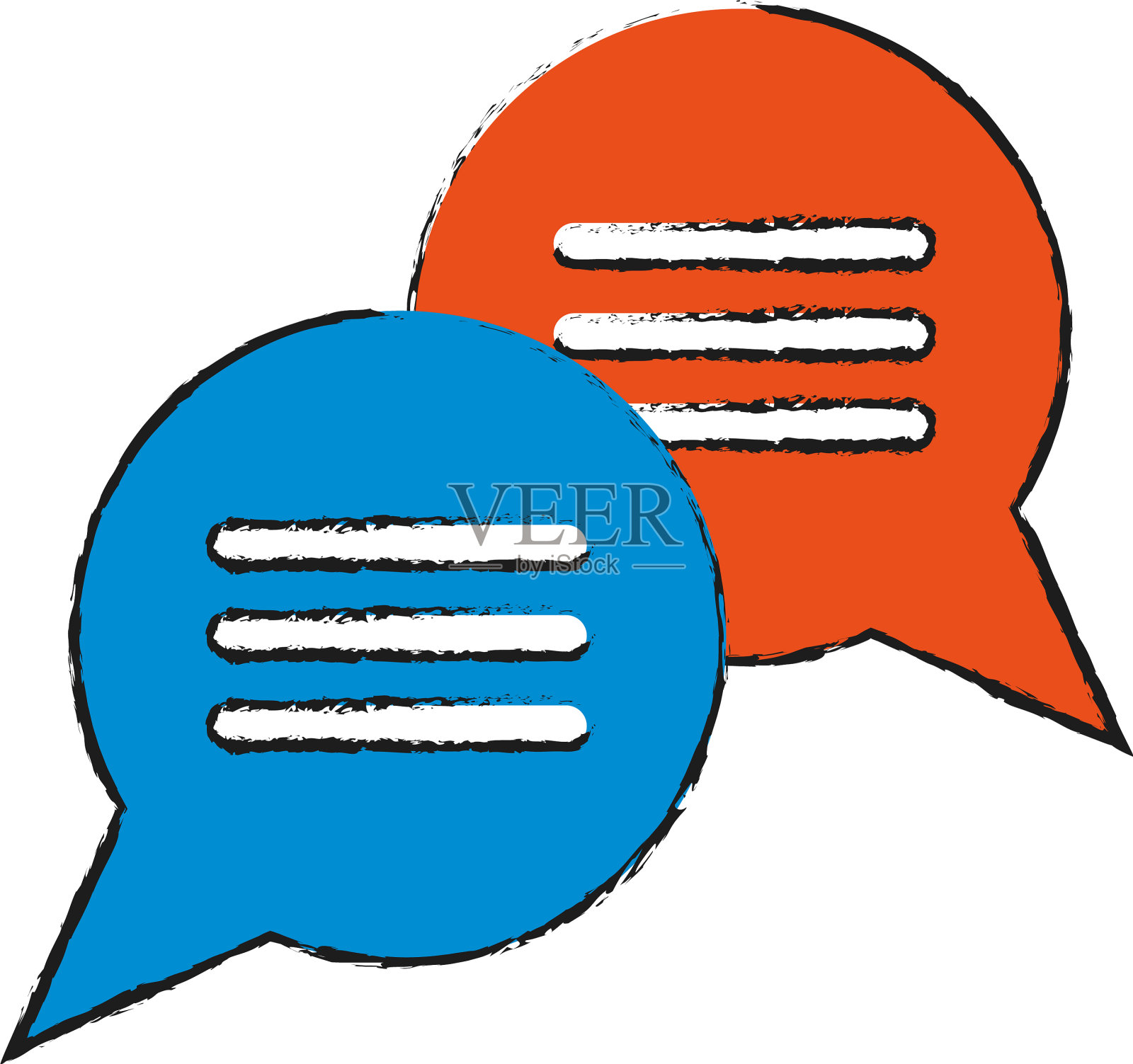 闲谈，聊天插画图片素材