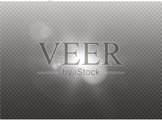 透明阳光特殊透镜光晕插画图片素材