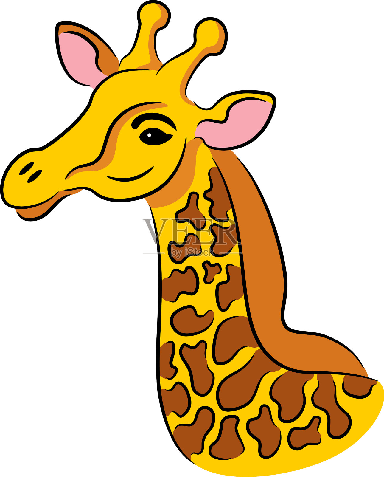 长颈鹿插画图片素材