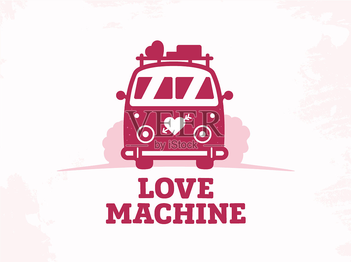 现代专业标识机标识爱情机插画图片素材