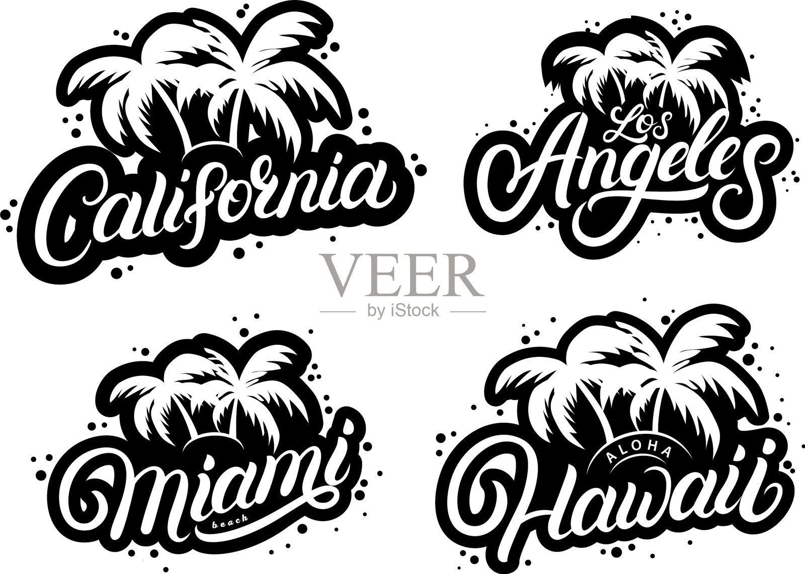 一套印刷术插画图片素材