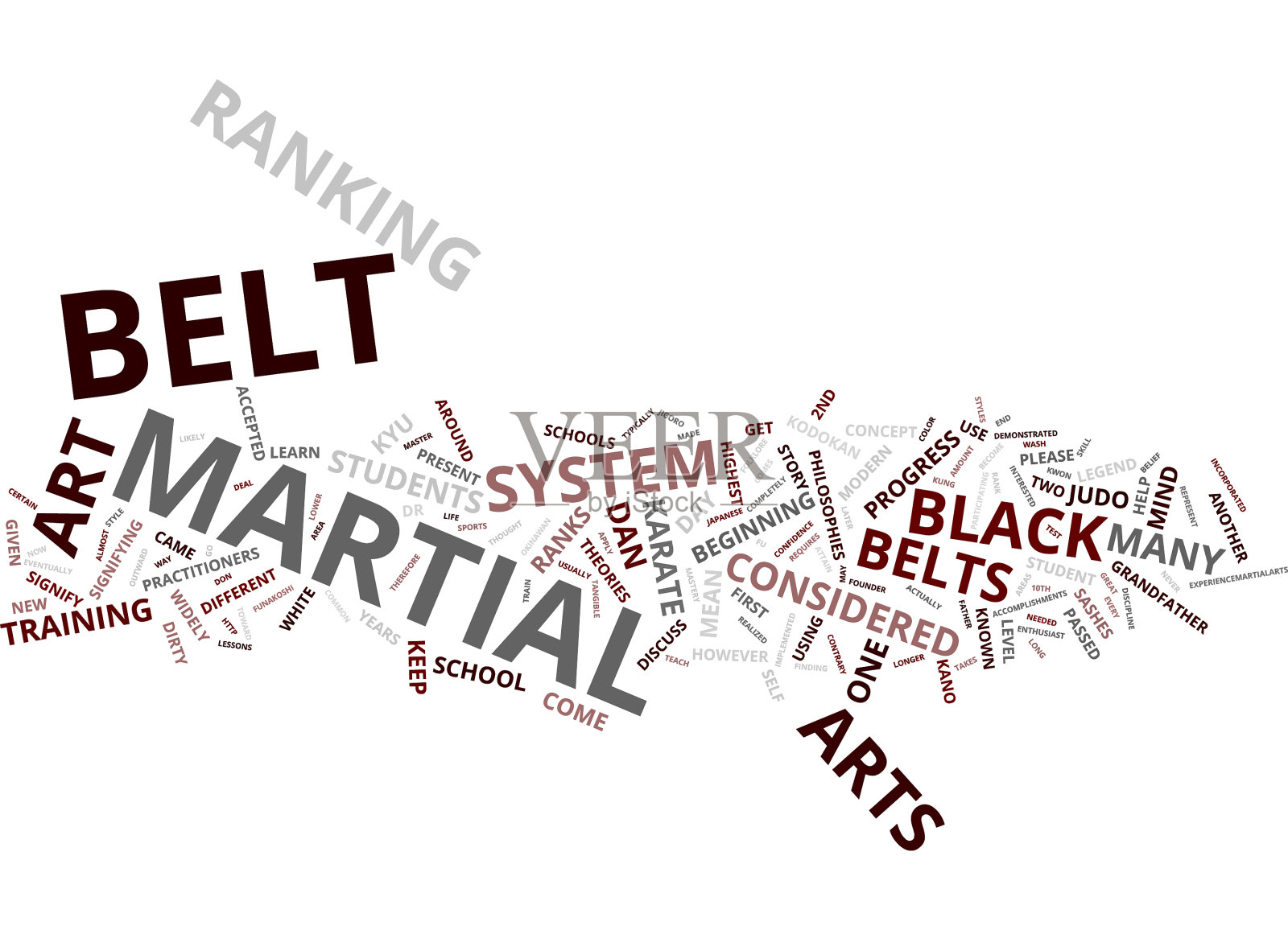 武术带从何而来插画图片素材