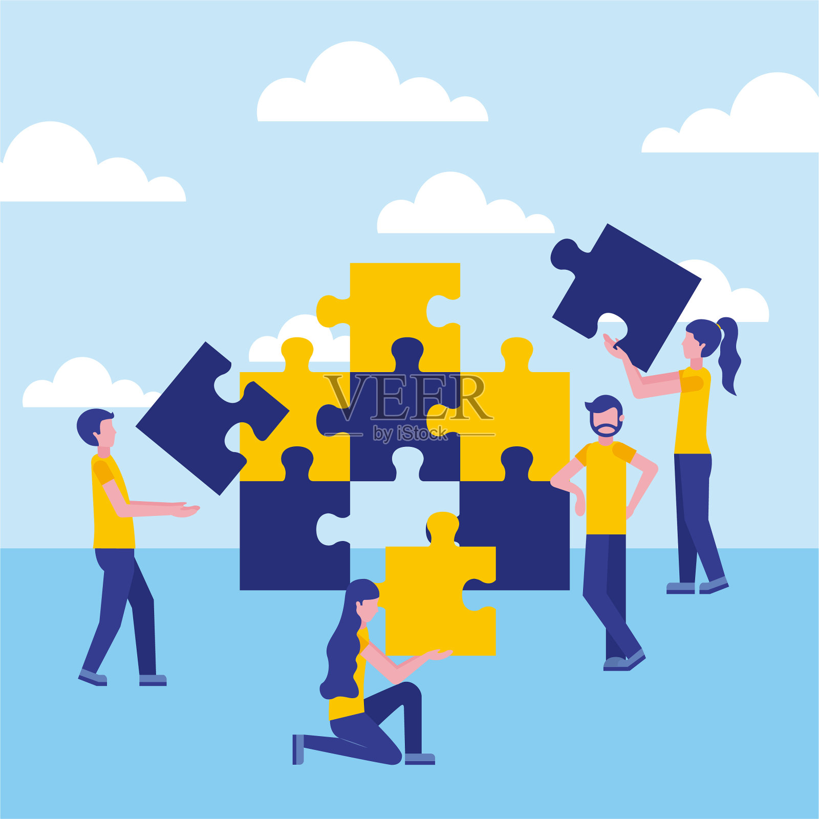 业务人员的概念插画图片素材