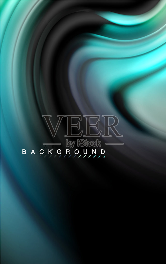 流动的液体颜色设计彩色大理石或插画图片素材