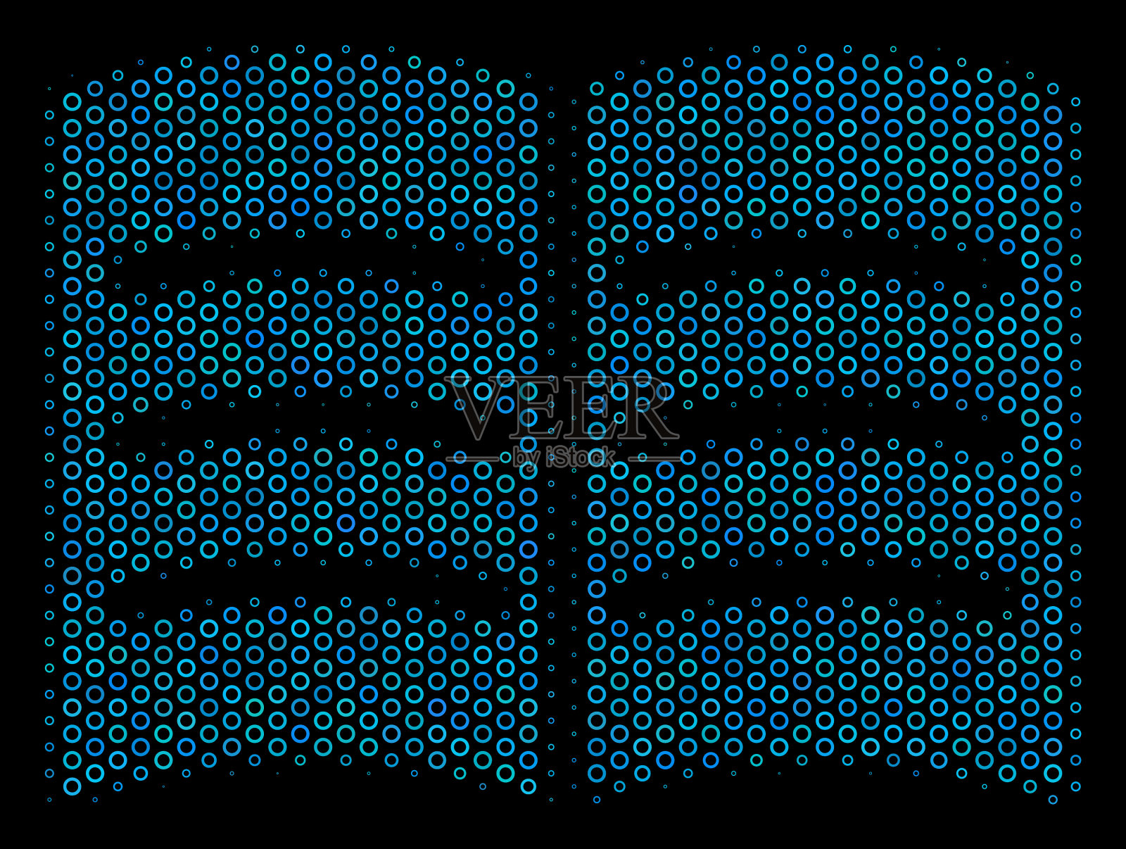 打开书组成图标的半色调圆圈插画图片素材