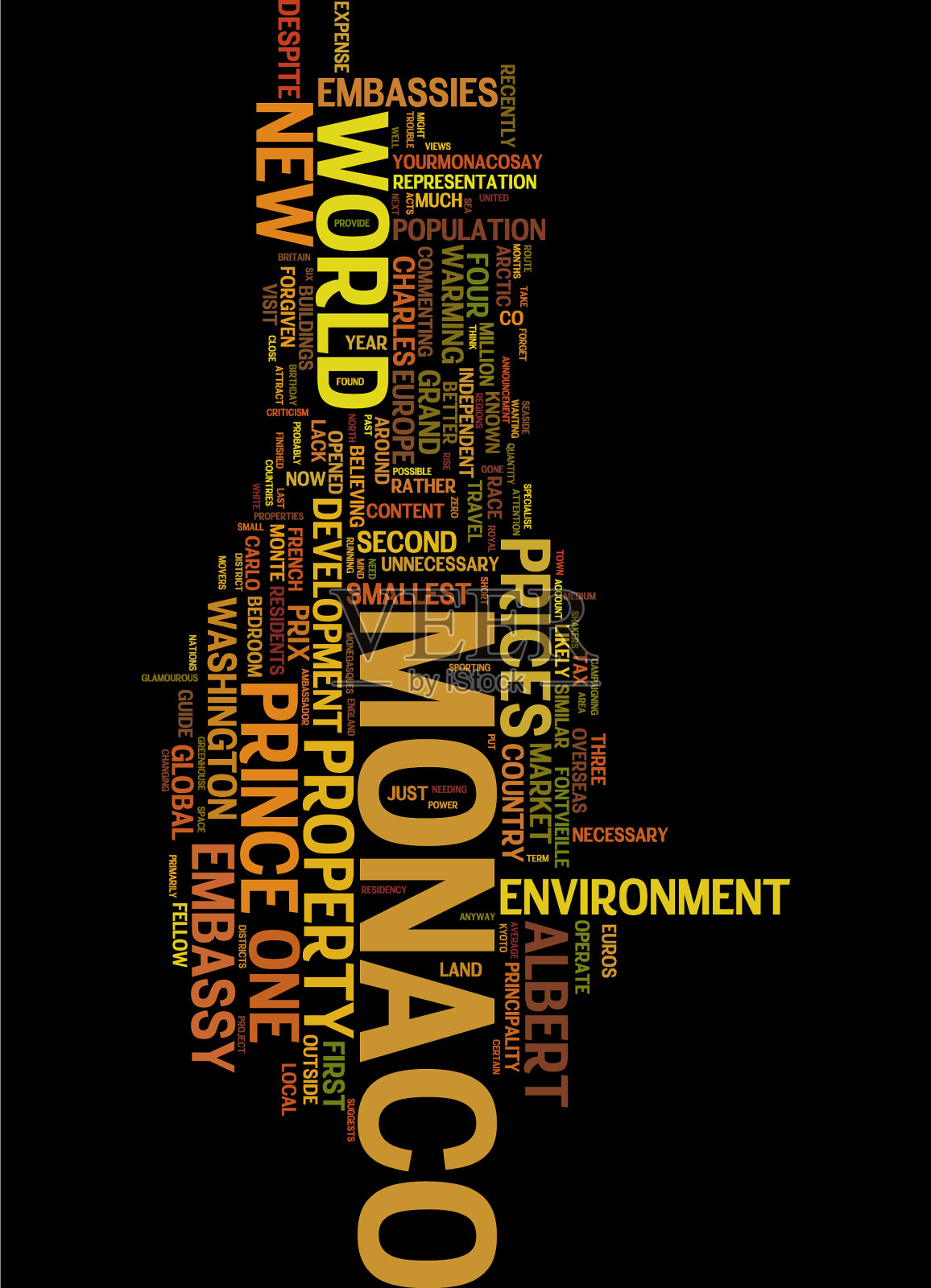 摩纳哥活跃起来，打开了新的美国大使馆文本插画图片素材