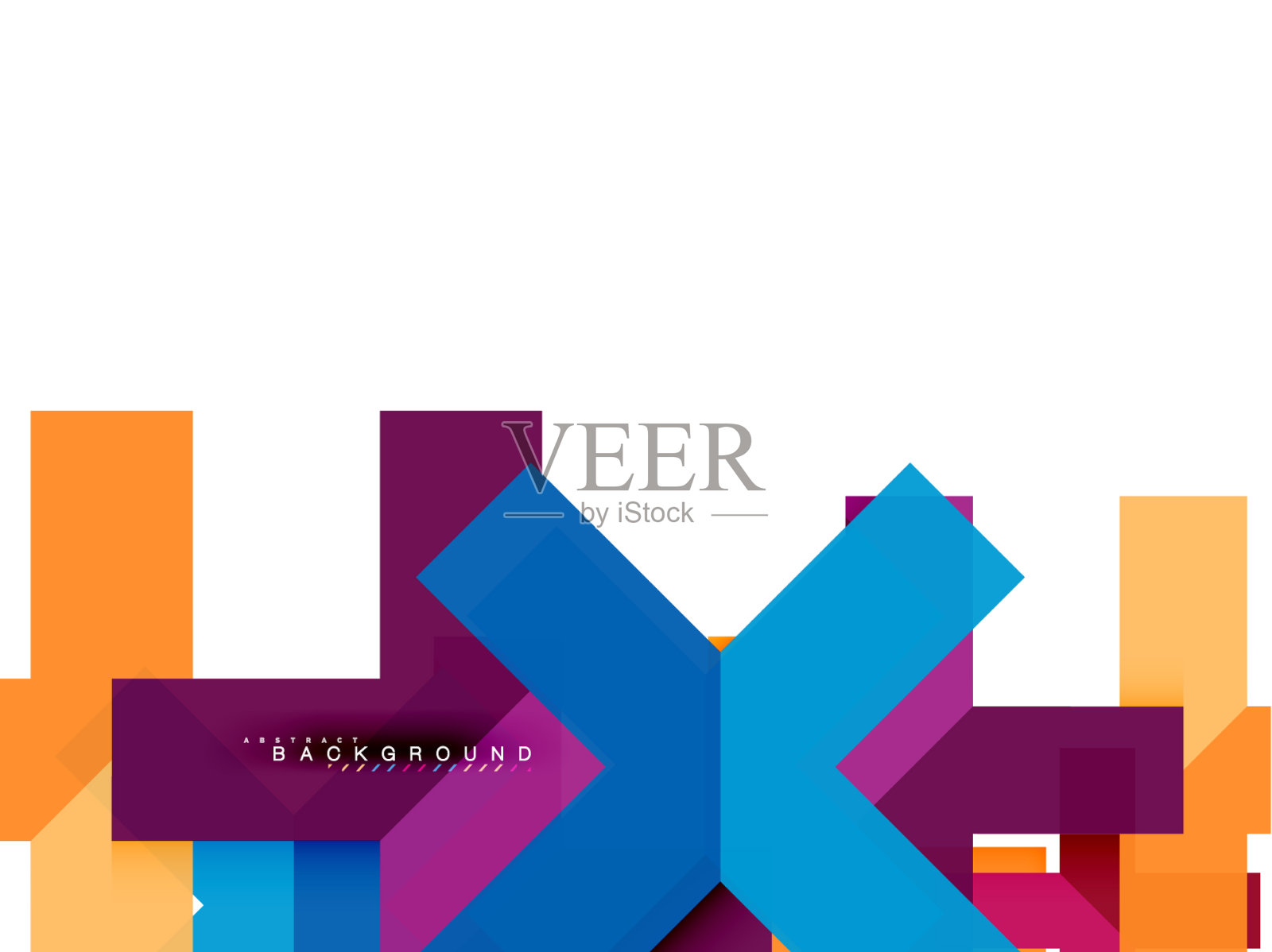 多色抽象几何图形几何图形插画图片素材