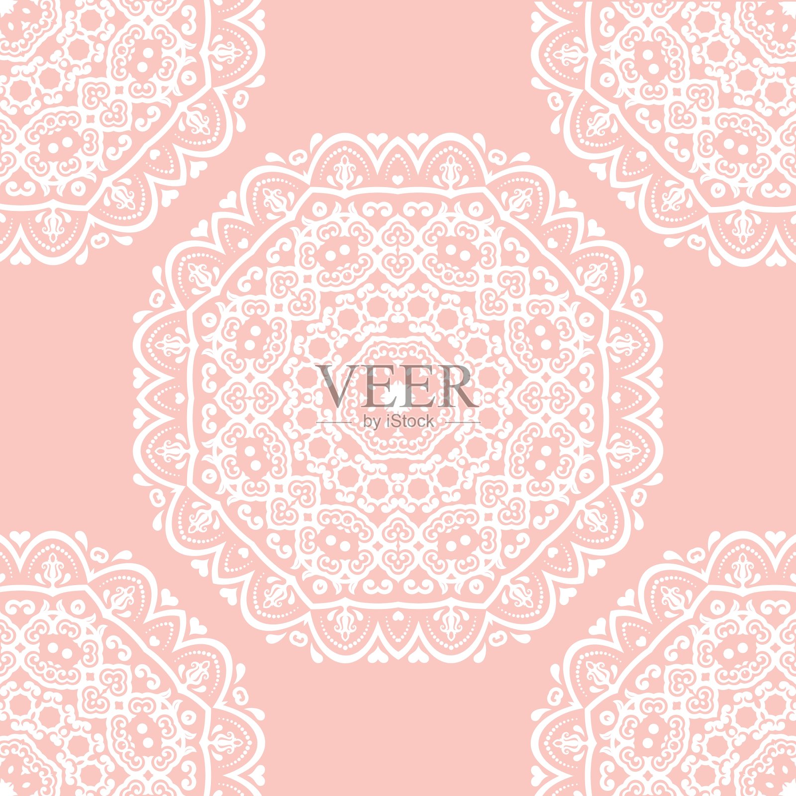 无缝的巴洛克式的模式插画图片素材