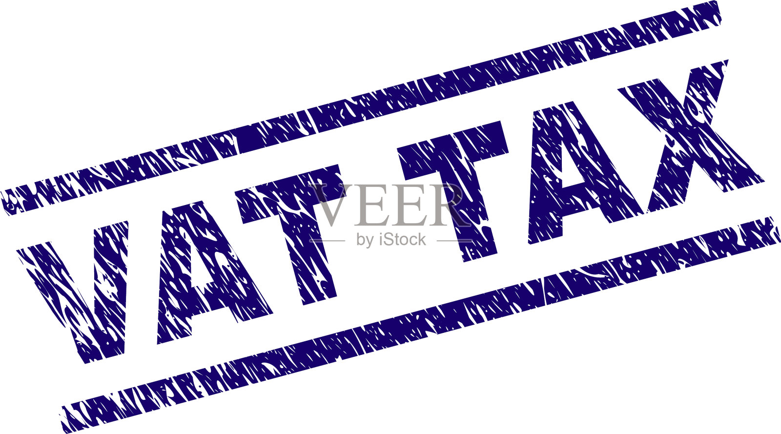 刻有花纹的增值税印章设计元素图片