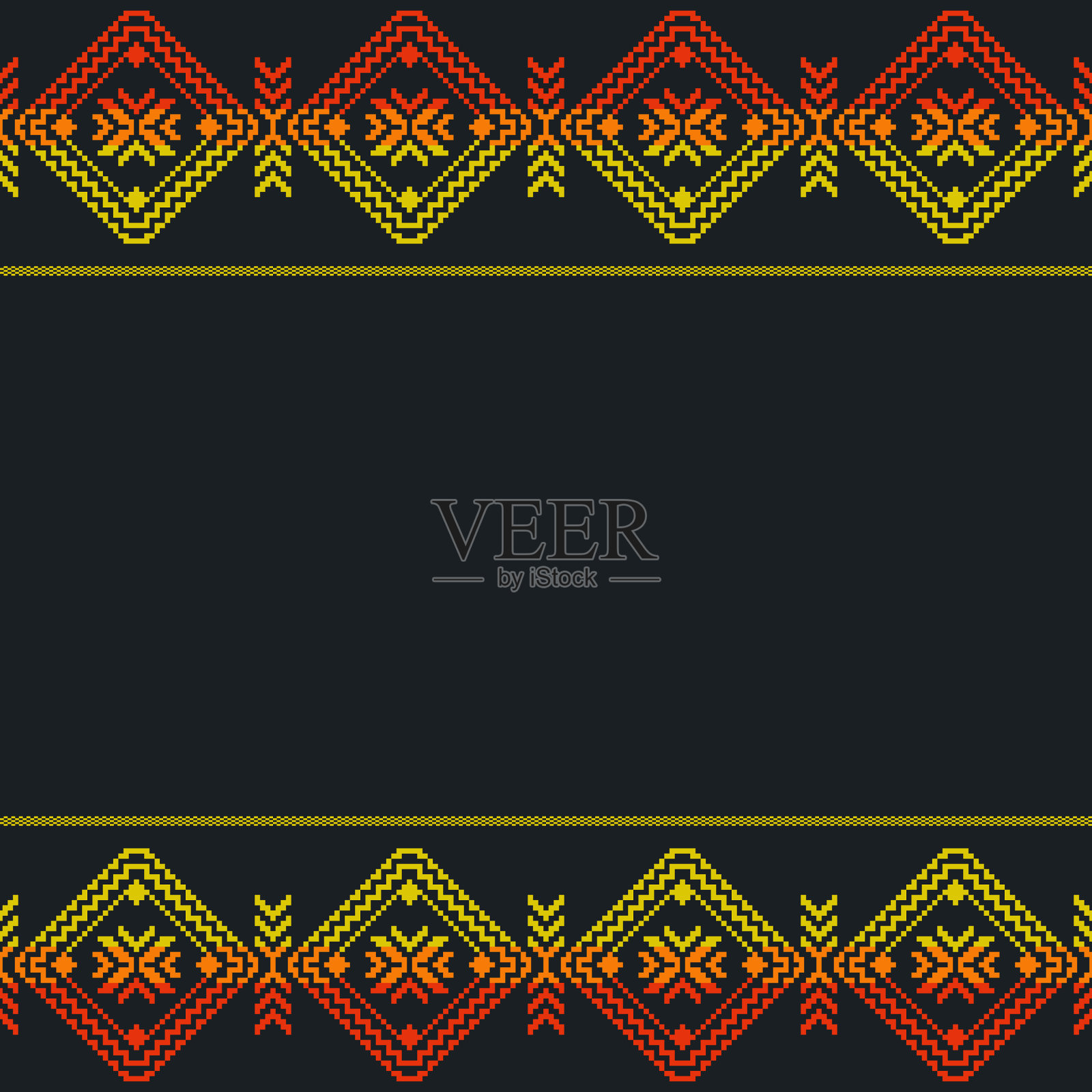 墨西哥民族模板无缝阿兹特克图案插画图片素材