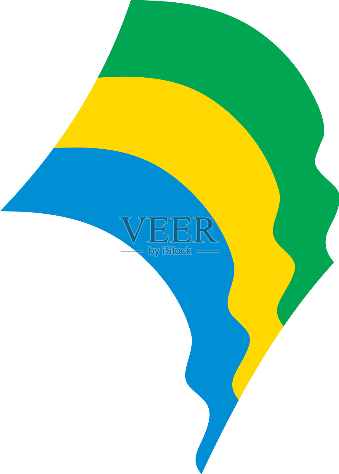 加蓬国旗设计元素图片