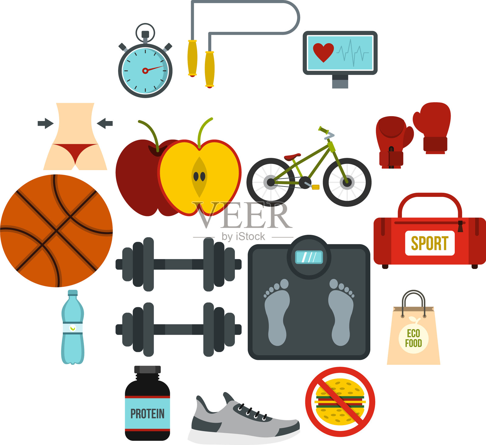 健康生活设置图标图标素材