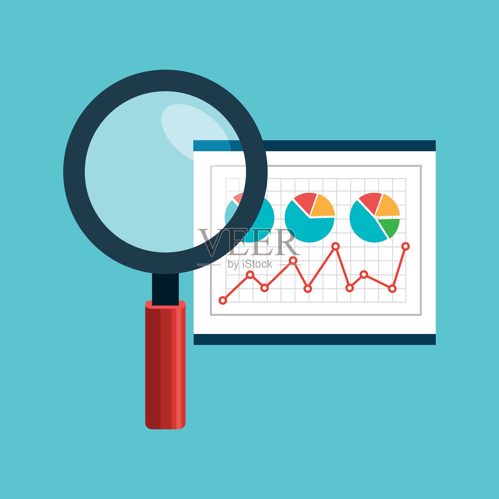 搜索引擎优化成功的企业插画图片素材