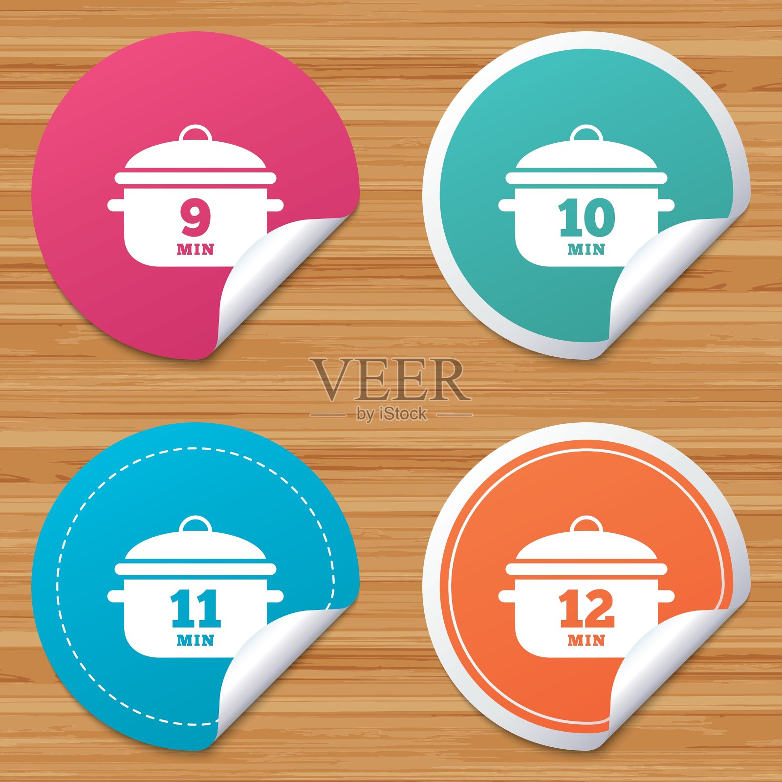 煮九、十二分钟图标素材