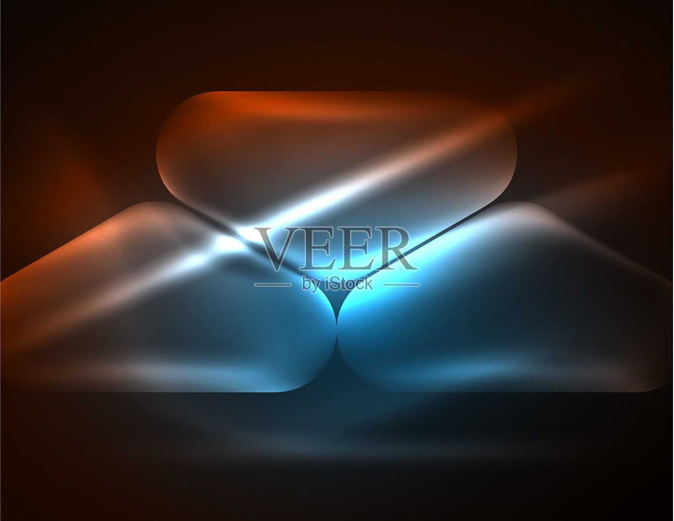 发光的镜头耀斑彩色技术插画图片素材