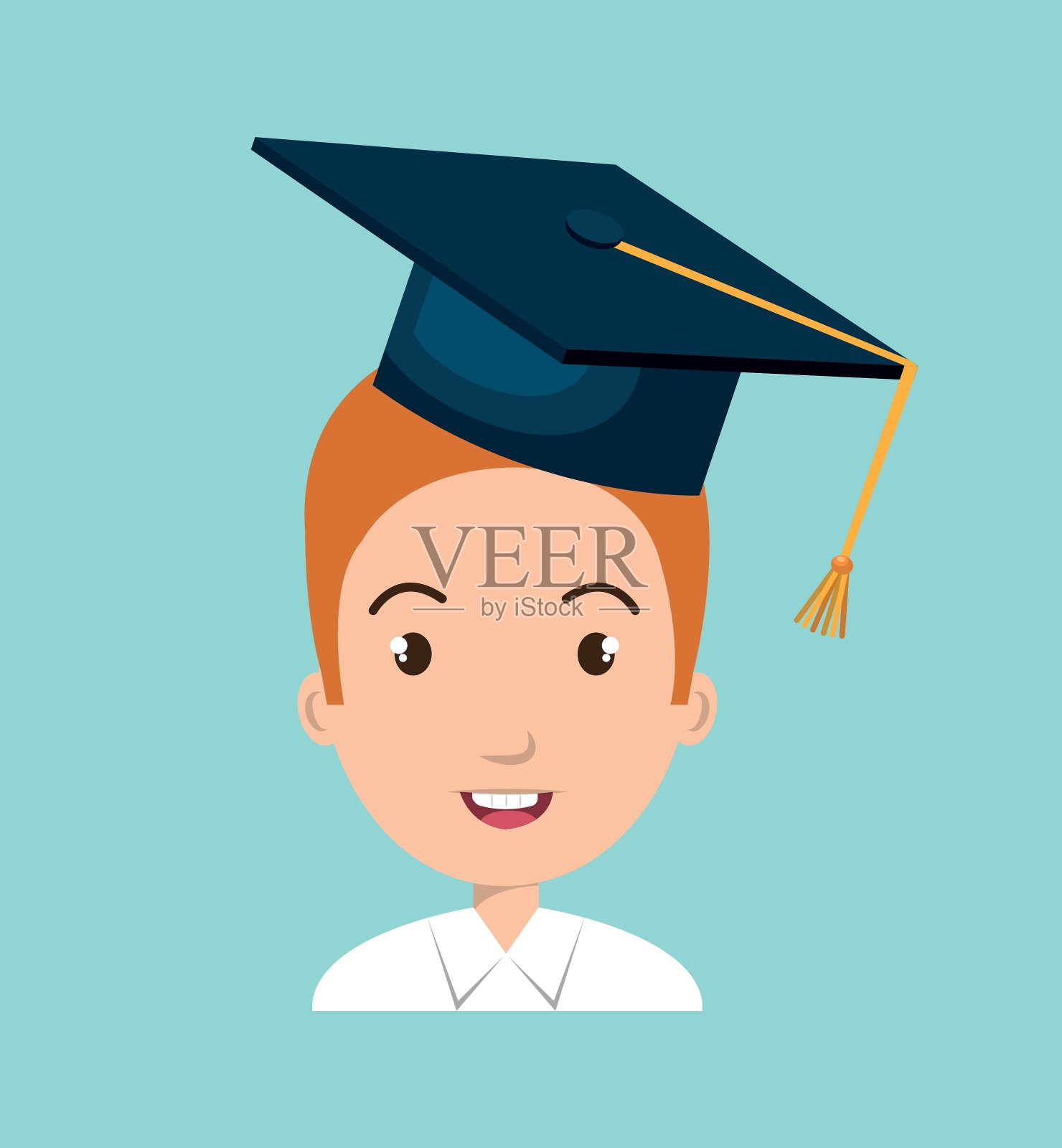 男学生女偶像插画图片素材