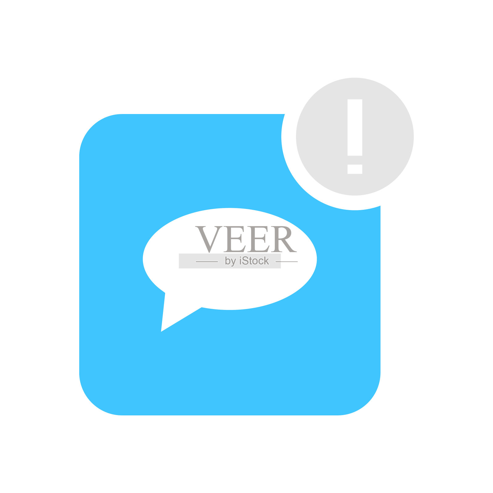 新的消息平面矢量图标- UI图标矢量插画图片素材