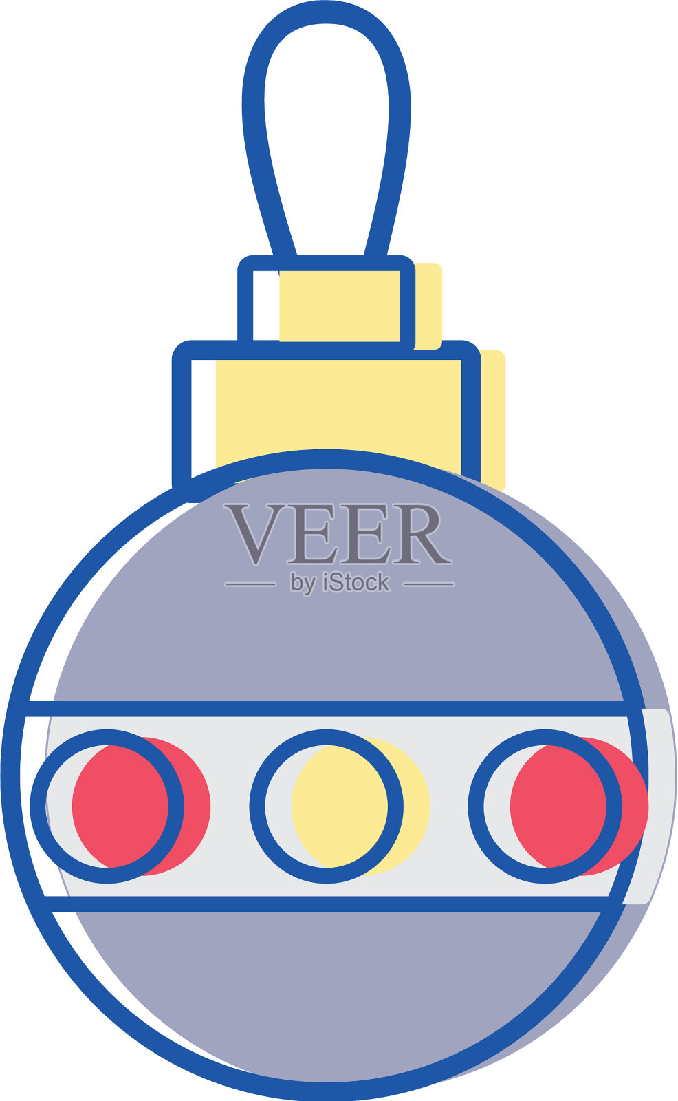 彩球圣诞装饰设计设计元素图片