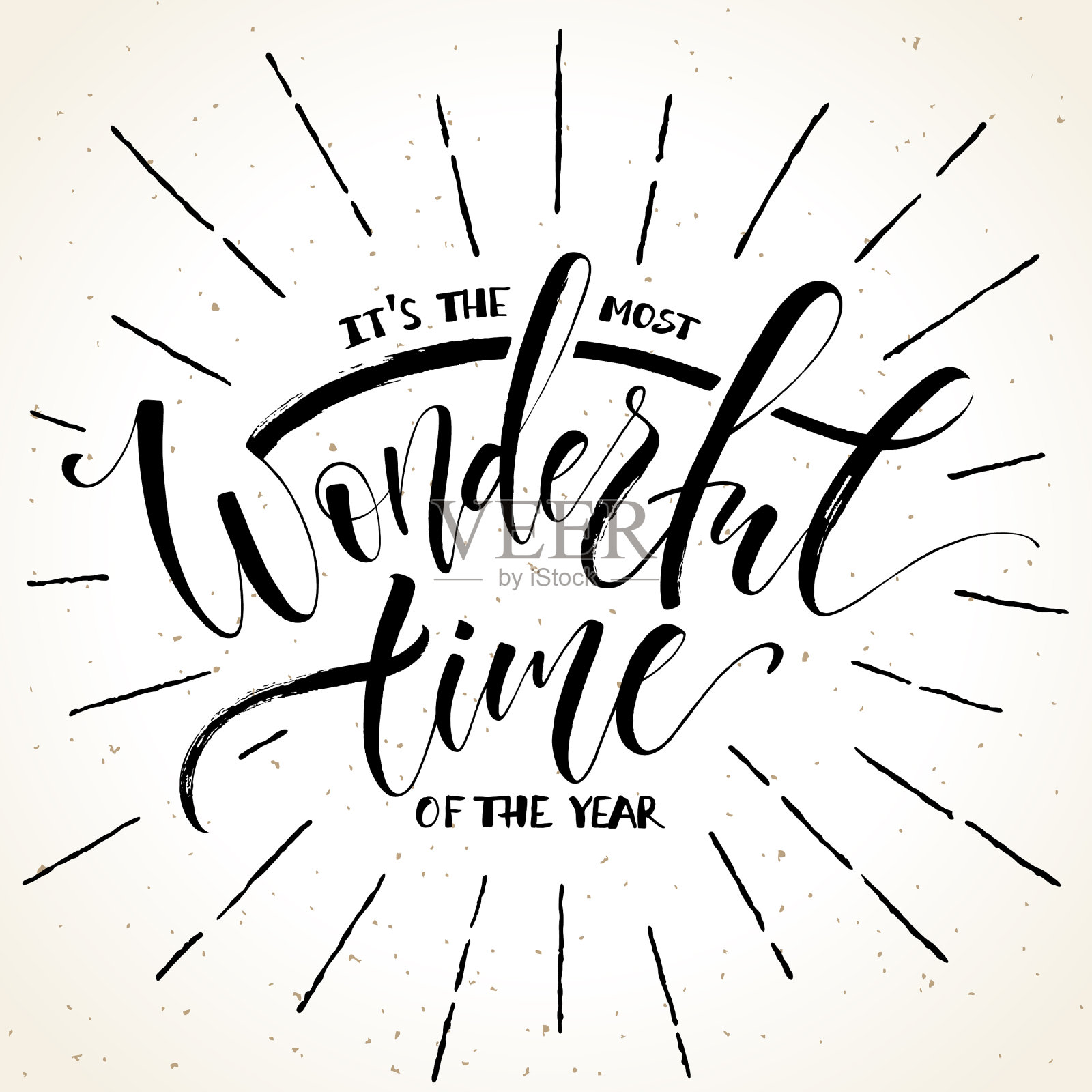 这是一年中最美妙的时刻插画图片素材