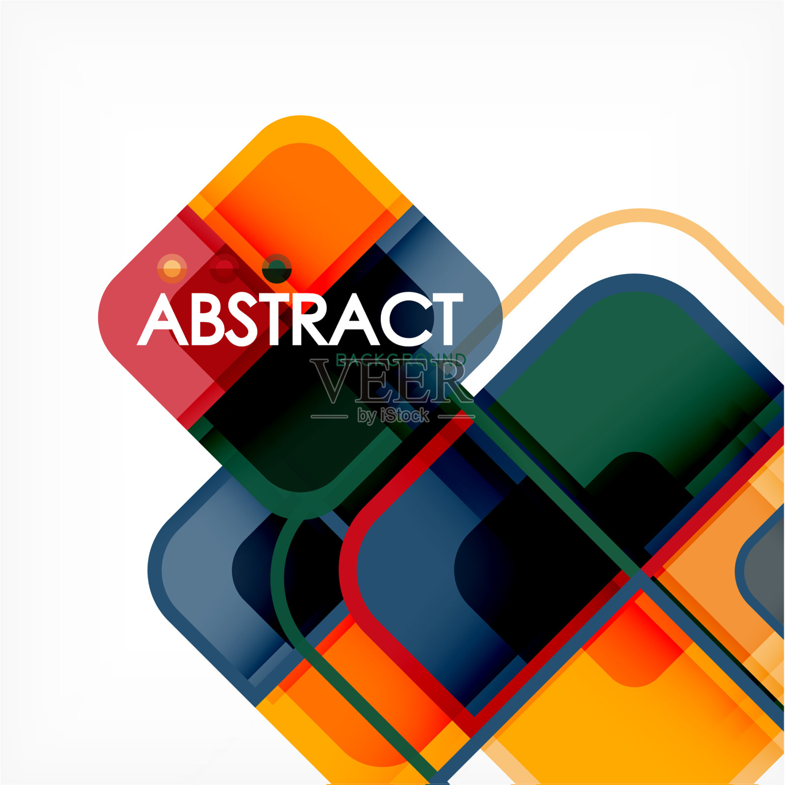 抽象背景正方形几何形状插画图片素材