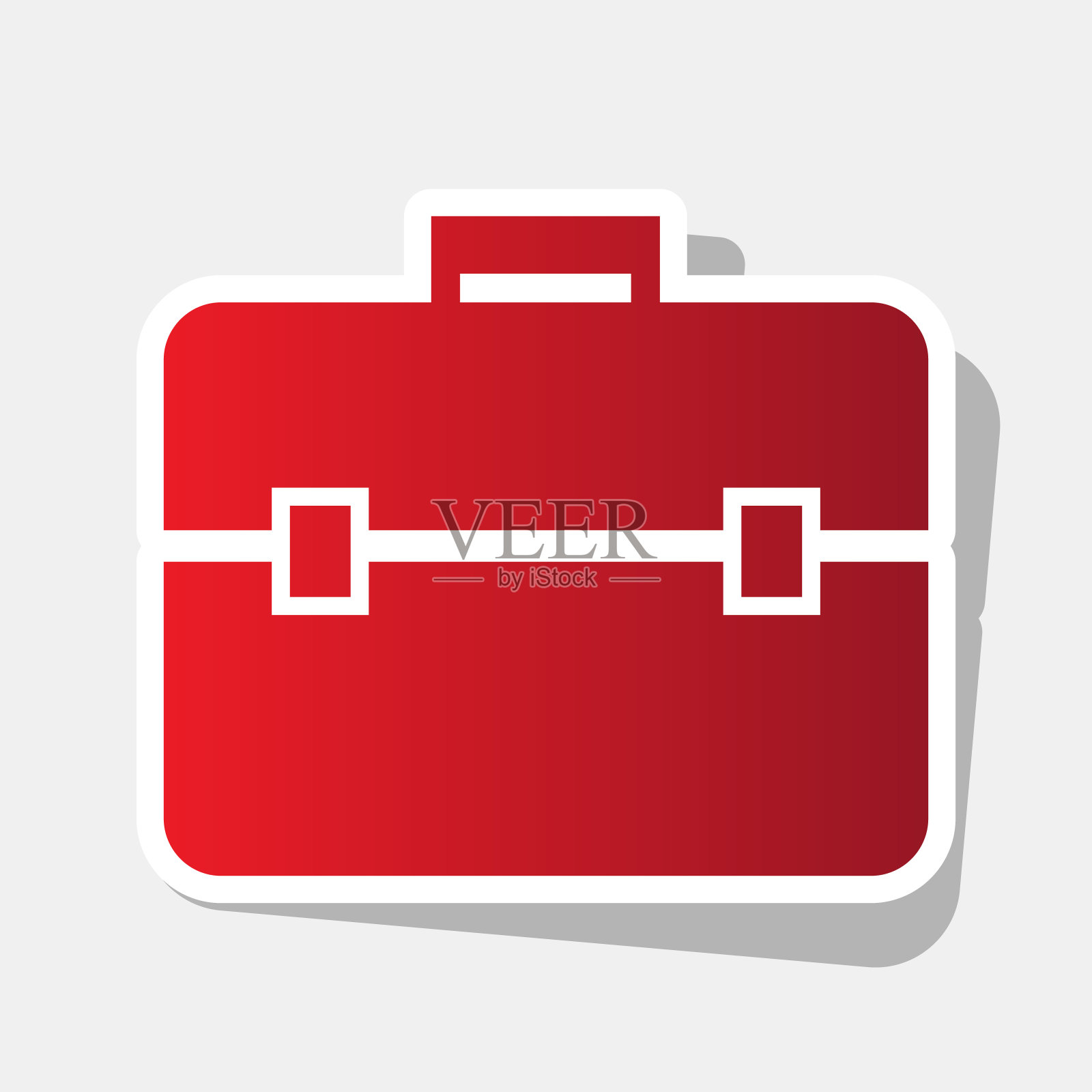 公文箱签新年插画图片素材