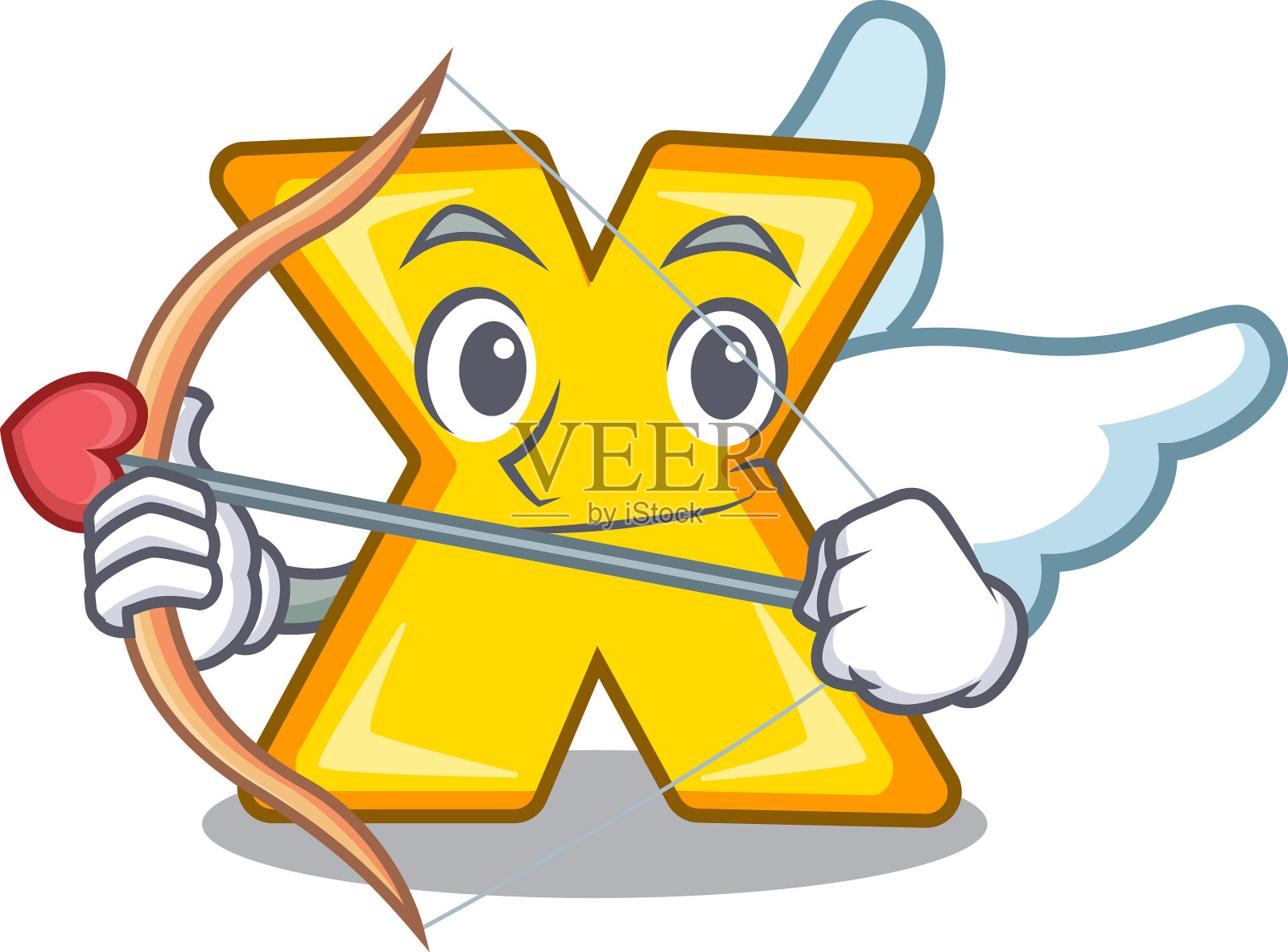 丘比特卡通人物乘标志为标志设计元素图片