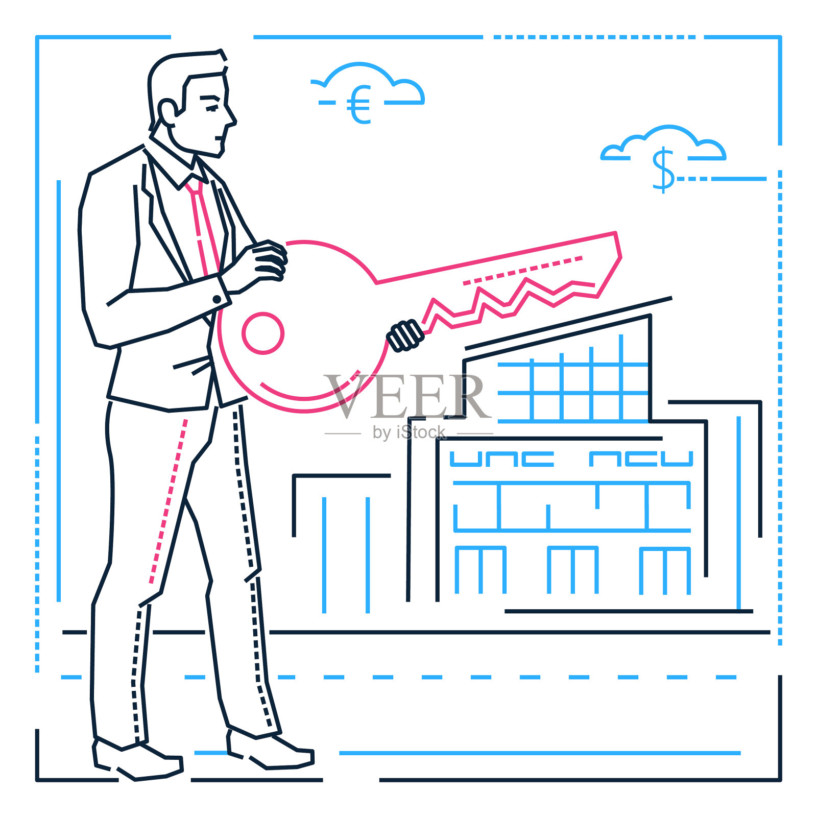 具有以商务为主线的设计风格设计元素图片